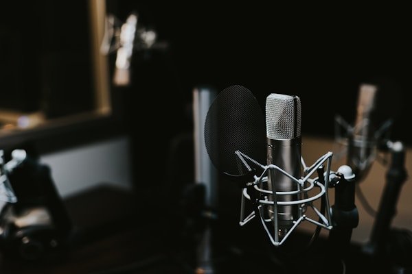 Microphone in studio